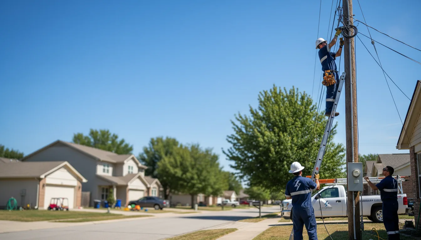Residential electrician providing installation services in Waelder, TX